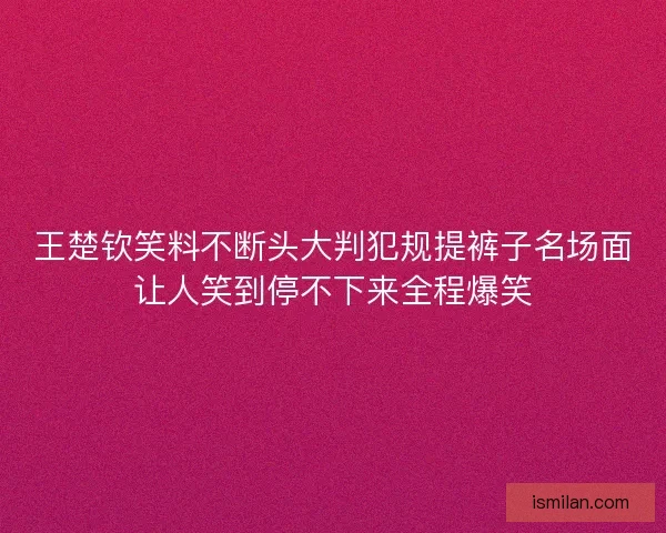 王楚钦笑料不断头大判犯规提裤子名场面让人笑到停不下来全程爆笑